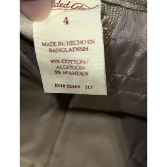 Faded glory beige The Parker Slim Ankle Pants Sz 4 Womens - Picture 3 of 6